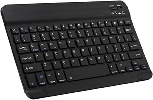 Bluetooth Slim Mini Keyboard Wireless for IPAD IPhone Samsung Tablet BLACK - Picture 1 of 7
