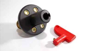 Battery Disconnect Cut Off Kill Switch w/ Key - Truck, Car, RV - Plastic Housing - Picture 1 of 2