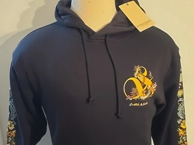 SCOTCH & SODA AMSTERDAM New Men’s Black Relaxed Fit  HOODIE LONG SLEEVE SIZE M - Image 1 of 4