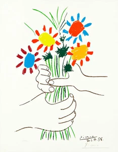 Paz Estocolmo A2+ by Pablo Picasso High Quality Canvas Print - Picture 1 of 1