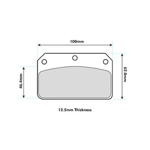 Ferodo Front Competition DS3000 Track / Race Brake Pad Set  - FRP502R - Afbeelding 1 van 3