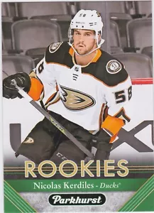 17/18 PARKHURST...NICOLAS KERDILES...ROOKIES...CARD # 276...DUCKS - Bild 1 von 1