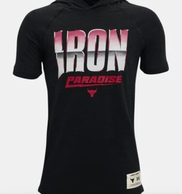 UNDER ARMOUR YOUTH PROJECT ROCK LIGHTWEIGHT SHORT SLEEVE HOODIE XL - Image 1 of 4