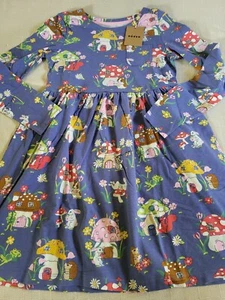 Vestido Jersey Mini Boden Toadstool Village Nuevo con Etiquetas Nuevo 9-10 - Imagen 1 de 4