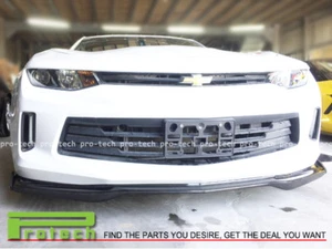 Chevy Camaro Z1 Type Carbon Fiber Side Skirts Lip & Front Lip w/ Winglets I4 V6 - Picture 1 of 7
