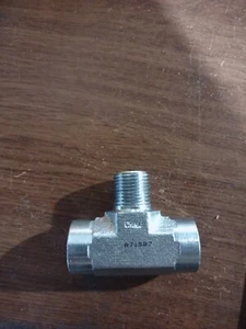 Lowrider Hydraulics fitting 3/8" Branch Tee shiney zinc not Chrome hoppos low - Bild 1 von 1