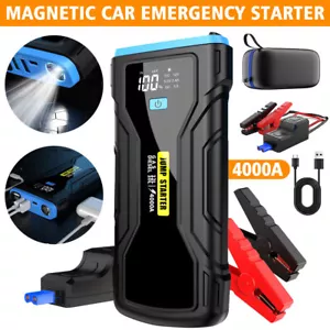 4000A Car Jump Starter Booster Jumper Portable Power Bank Battery Charger 2 USB - Picture 1 of 11