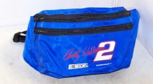 Riñonera vintage Rico 1998 #2 Penske oxidada Wallace nailon correa de cintura azul nos - Imagen 1 de 4