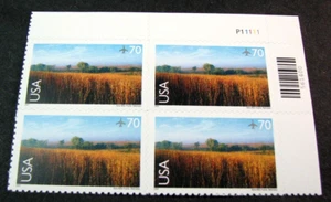 Francobollo blocco targa Stati Uniti Scott# C136 Nine-Mile Prairie 2001 MNH L575 - Foto 1 di 1