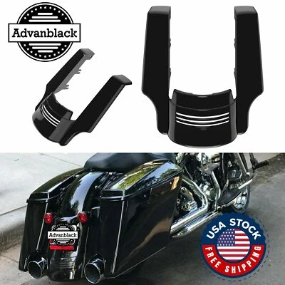 Advanblack Vivid Black Stretched Rear Fender Extension For 2009+ Harley Touring - Image 1 of 4