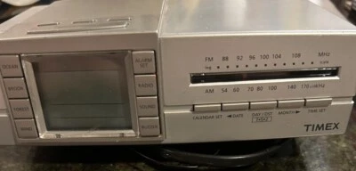 Timex T434S Digital Triple Alarm Clock Nature Sounds Sleep Therapy AM FM Radio - Image 1 of 4