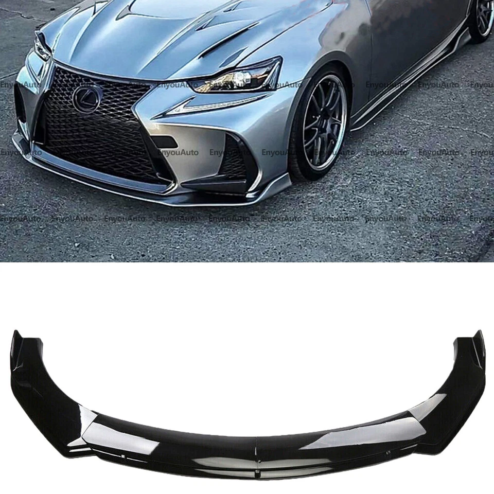 Parachoques delantero divisor alerón labial negro negro para Lexus es250 es300 es330 es350 Foto 1 de 4