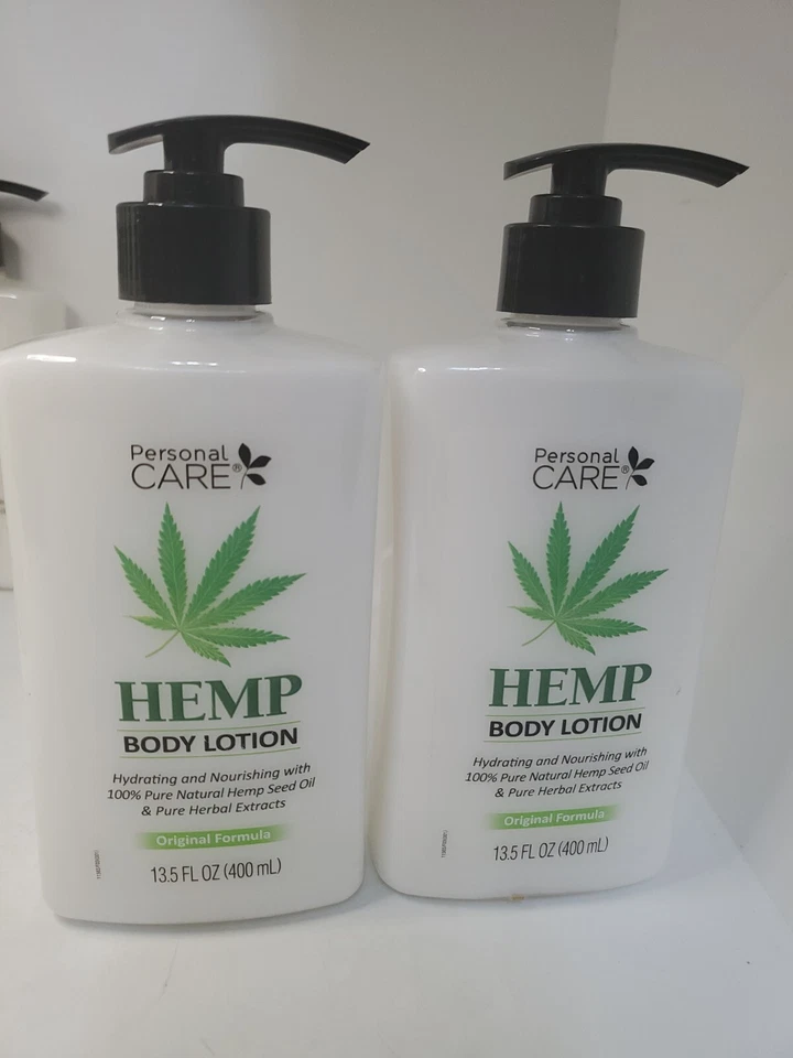 3x Hemp Seed Oil Moisturizer Body Lotion Personal Care 13.5 Oz X3 Pump Bottles