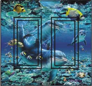 Coral Pals Dolphin Fish SwitchStix Double Rocker - Picture 1 of 1