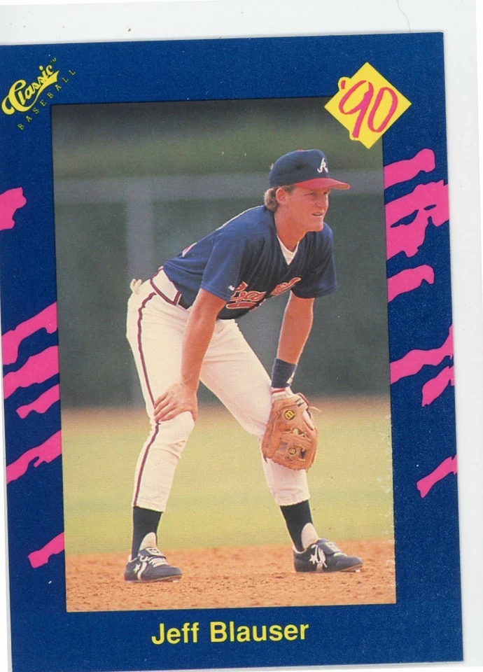 1990 CLASSIC BASEBALL #123 - JEFF BLAUSER - ATLANTA BRAVES - Image 1 of 1
