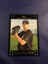2007 Topps # 334 A.J. BURNETT Toronto Blue Jays Set Break MINT 