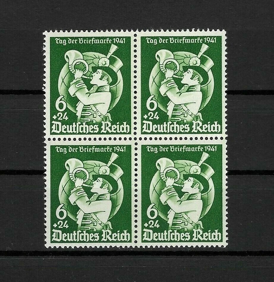 GERMANY - 1941 DAY OF STAMP, BLOCK SUPERB ! - Image 1 of 1