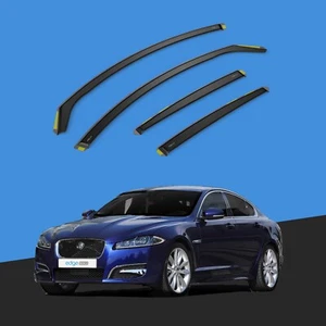 Jaguar XF X250 MK1 2007-2015 4 Door Saloon Wind Deflectors 4pc Tinted - Picture 1 of 10
