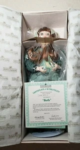 VTG 94 THE ASHTON DRAKE GALLERIES Beth 15" Porcelain Doll w/ Authenticity Cert. - Picture 1 of 6