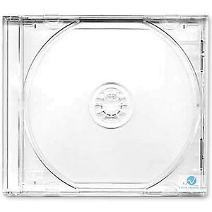 Single CD Maxi Jewel Case 10.4mm Spine Standard High Quality Clear Tray New LOT