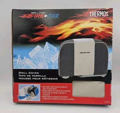 Thermos Grill 2 Go Fire and Ice Custom Fit Cubierta Bronceado Negro 2002 Modelo 4096 NUEVO Foto 1 de 4