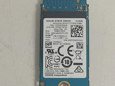 Toshiba BG4 KBG40ZNT512G 512 GB NVMe 42mm Solid State Drive - Image 1 of 4