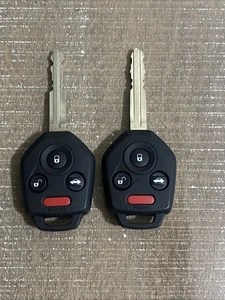 2 OEM 17-19 SUBARU MODELS REMOTE HEAD KEY FCC: CWTB1G077 H CHIP BLACK POD CLEAN - Picture 1 of 5