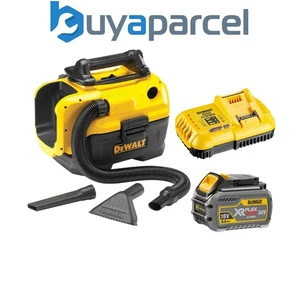 DeWalt DCV584L Flexvolt XR 14.4V 18v Wet Dry Cordless Corded Vacuum +6ah Battery - Picture 1 of 13