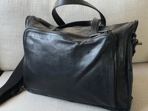 Frye Aktentasche Schultertasche schwarz Leder Attaché - Bild 1 von 10