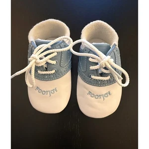 FootJoy Bebé FirstJoys Zapatos Talla 1M Azul/Blanco Con Cordones Pequeño Compañero de Golf - Imagen 1 de 6