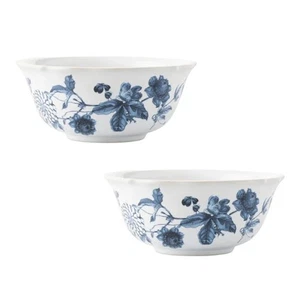 Juliska Field of Flowers Chambray Cereal/Ice Cream Bowls 6.25 in, Set of 2 - Picture 1 of 5
