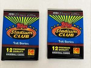 1991 Topps Stadium Club Baseball Series 2 Cello Packs - Picture 1 of 3