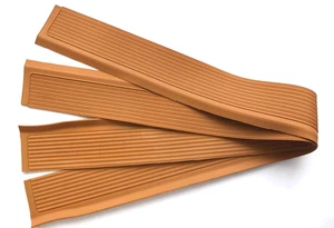 Mercedes-Benz W107 Door Rubber Sill Covers, PALOMINO, NEW - Picture 1 of 6