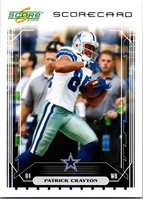 2006 Score #77 Patrick Crayton Scorecard #/750 - Image 1 of 2