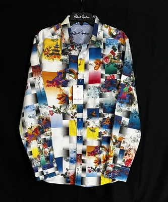 Robert Graham KOA Embroidered Asian Inspired Dragon  XL $348 NWT X-Large - Image 1 of 4