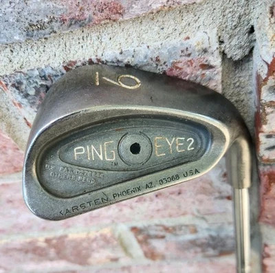 Ping Eye 2 BLACK DOT 9 iron w/ Steel Shaft ZZ Lite USA  - Image 1 of 4