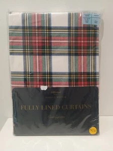 Marks & Spencer M&S Cairngorm Royal Stewart Tartan Gefütterte Vorhänge 84 x 54 - Bild 1 von 6