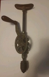 Vintage Egg-Beater Hand Drill Chest Breast Brace For Repair 16" L - Picture 1 of 17