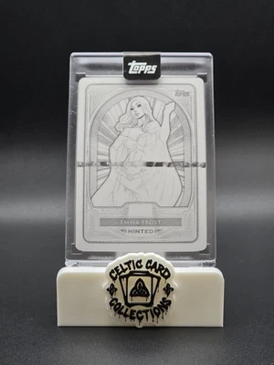 Topps Marvel Mint 2025 Emma Frost #16 1/1 Black Printing Plate Encased - Image 1 of 2