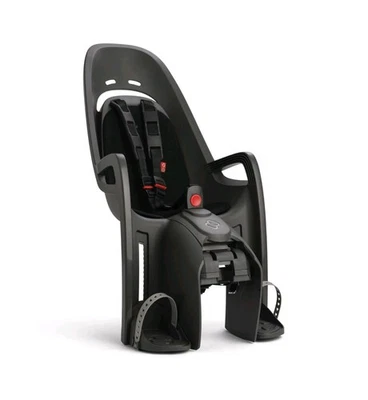 HAMAX ZENITH CHILD BIKE SEAT W/ CARRIER ADAPTER GREY W/ BLACK PADDING - PANNIER - Image 1 of 4