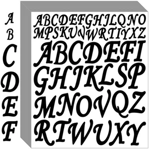 1560 Pieces Letter Stickers 30 Sheets Self Adhesive Vinyl Stick on Letters Ca... - Picture 1 of 7