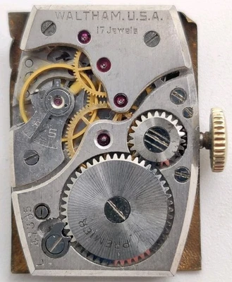 Waltham Premier Cal. de colección 750 Alto Grado 17 Joya Reloj Movimiento Funcionando  Foto 1 de 4