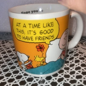 Tazza vintage Peanuts Snoopy "Hope You're Feeling Better" Charlie Brown di Applaus - Foto 1 di 5