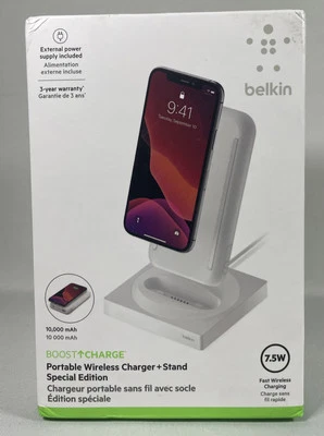 Belkin BOOST CHARGE 10,000 Mah Wireless Charging Stand - Special Edition White - Image 1 of 4