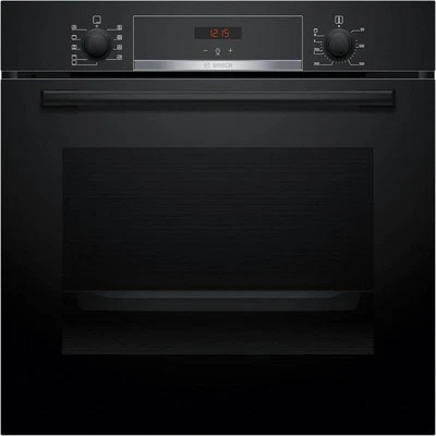 Bosch HBA514BB3 Serie 4 Einbaubackofen, 71 L, 60 cm breit, 3D-Heißluf, Hydrolyti - Bild 1 von 4