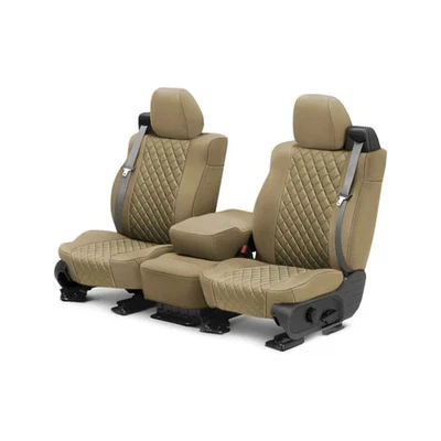 For Lexus GS350 07-10 Cordura Diamond Quilted 1st Row Beige Custom Seat Covers Foto 1 de 2