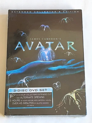 Avatar Extended Collector’s Edition 3-Disc DVD Set NEW Sealed James Cameron - Image 1 of 4