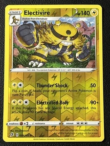 Juego de cartas coleccionables Pokémon Electivire Reverse Holo SWSH02: Rebel Clash #059/192 - Imagen 1 de 2
