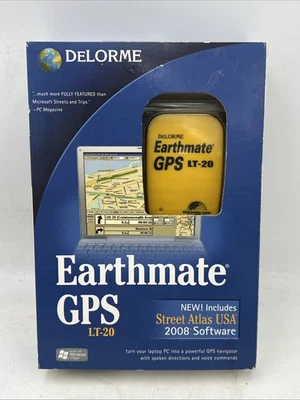 DeLORME EARTHMATE GPS LT-20  GPS and PC Software - Image 1 of 4