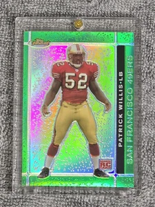 2007 Topps Finest Green Refractor #D /199 Patrick Willis Rookie Card 49ers Rare - Picture 1 of 3